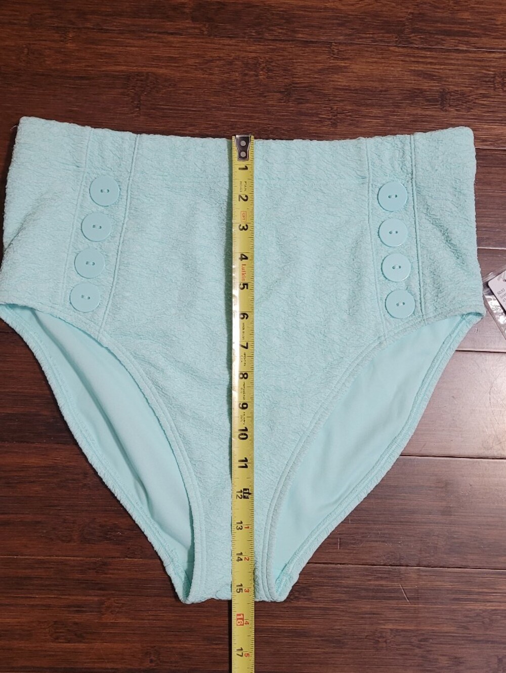 NWT Addition Elle High-Waist Button Detail Bikini Bottoms - Picture 9 of 10
